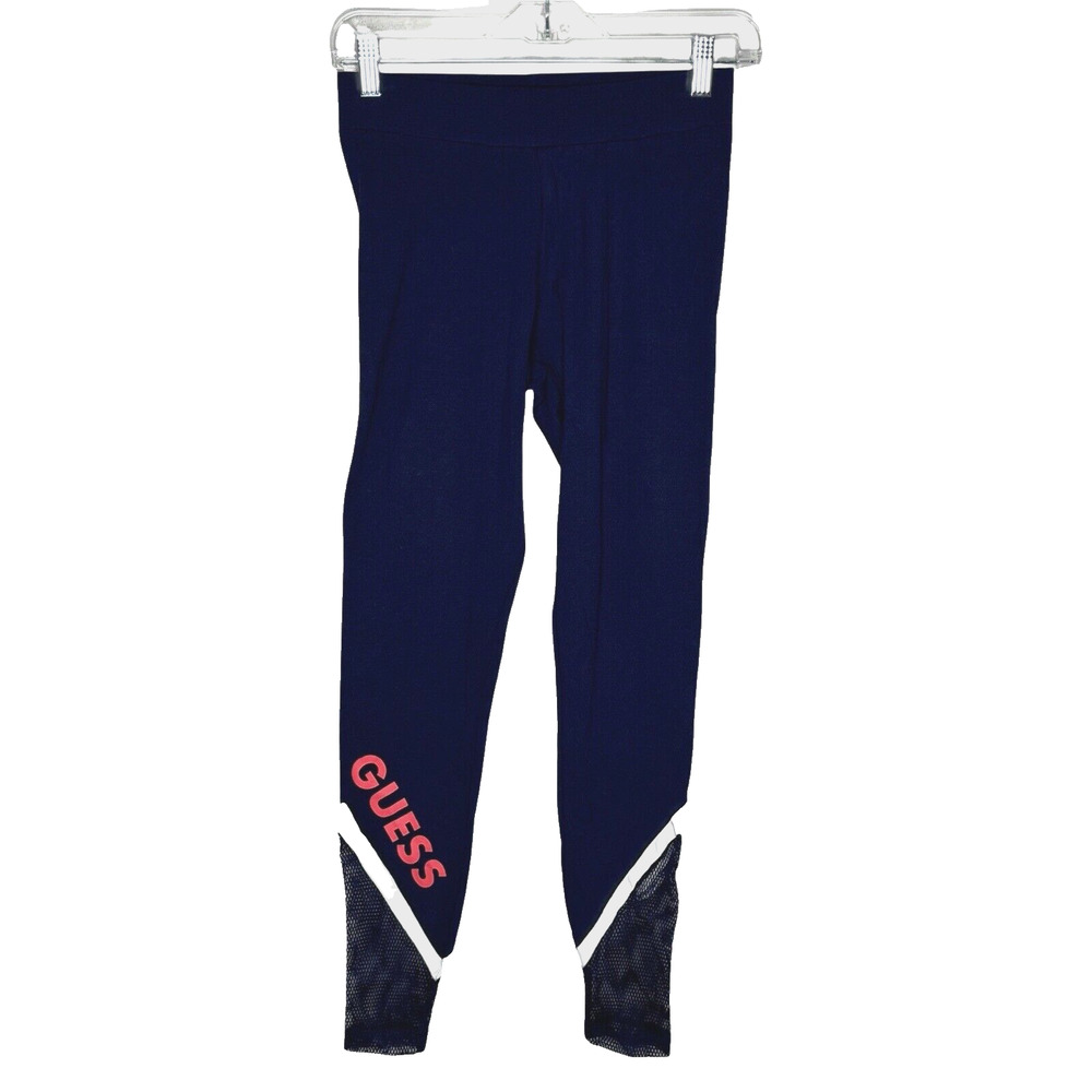 Guess Leggings Womens‎ Small High Waisted Sudler Mesh Nocturnal Navy Athleisure